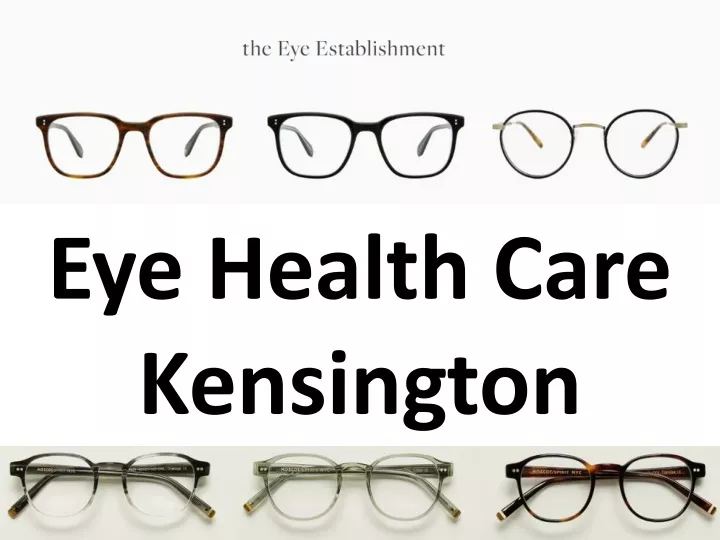eye health care kensington