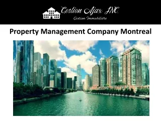 Property Management Company Montreal