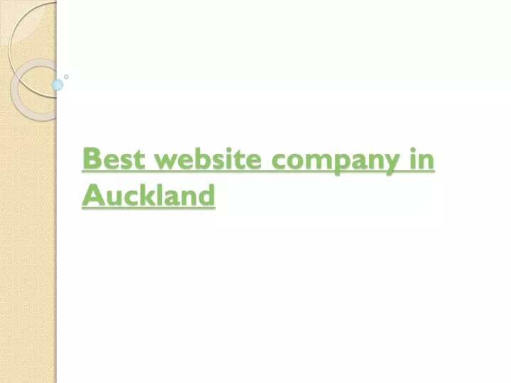 best website company in auckland