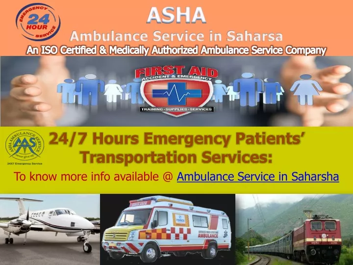 asha ambulance service in saharsa an iso certified medically authorized ambulance service company