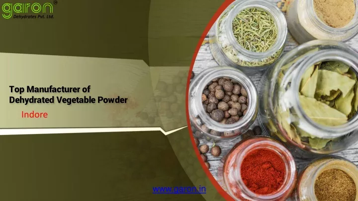 top manufacturer of dehydrated vegetable powder