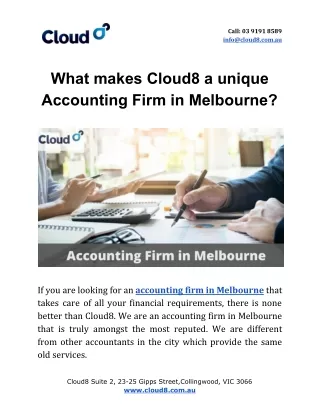 call 03 9191 8589 info@cloud8 com au