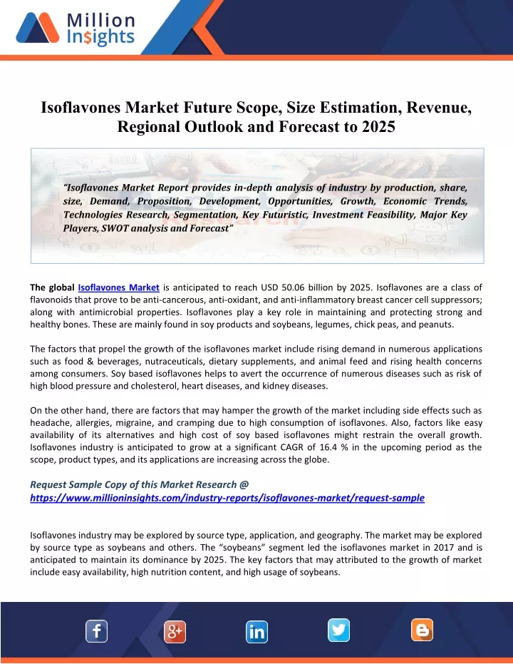 isoflavones market future scope size estimation