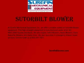 Surefinblowers.com - Sutorbilt Blower