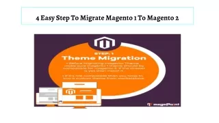 4 easy step to migrate magento 1 to magento 2