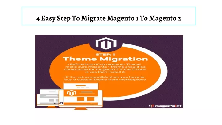 4 easy step to migrate magento 1 to magento 2