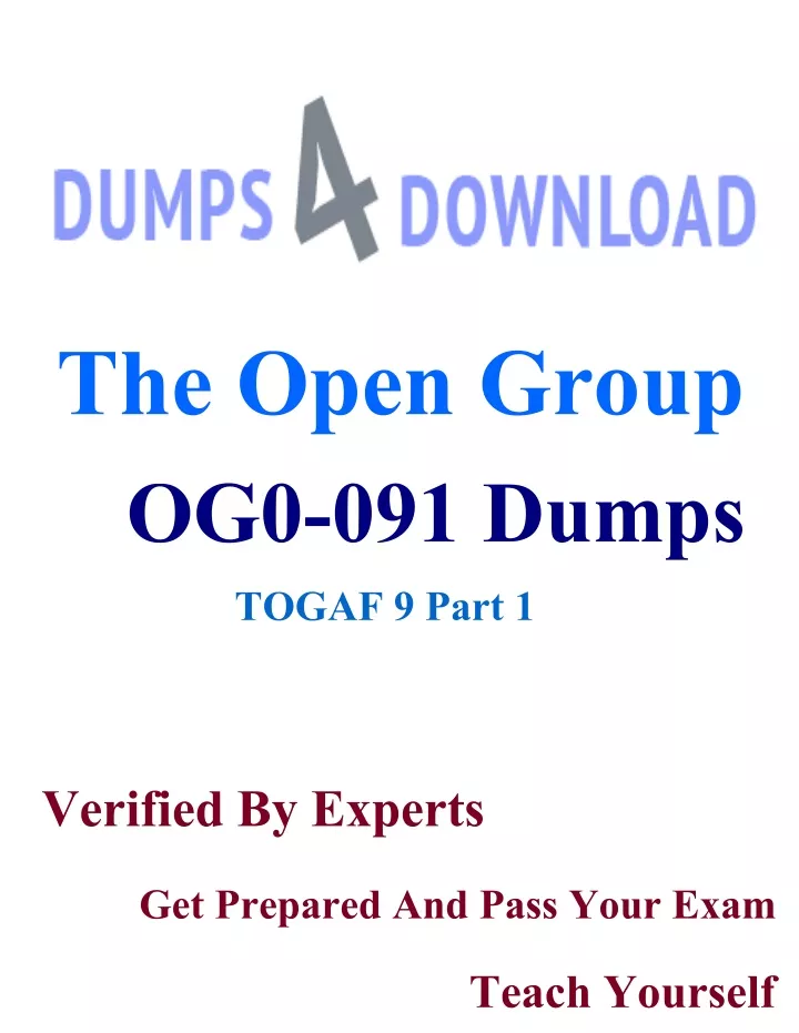 the open group og0 091 dumps