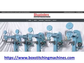 Box Stitching Machines