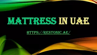 mattress in uae