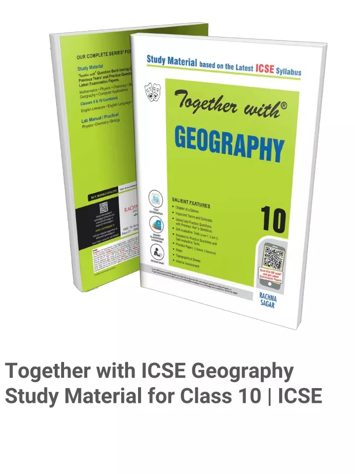 together with icse geography study material