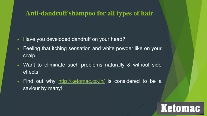 anti dandruff shampoo for all types of hair