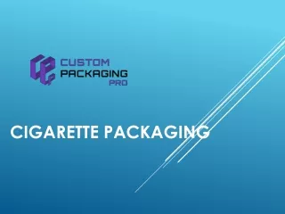 cigarette packaging