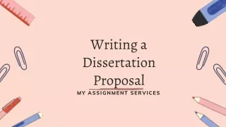 writing a dissertation proposal