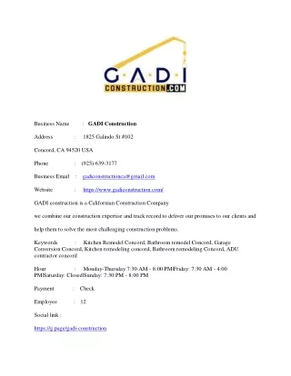 GADI Construction