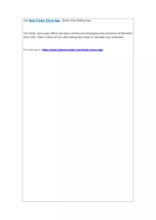 get best tinder clone app build uber dating app
