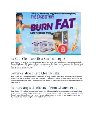 Keto Cleanse Pills