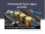 Forex Trading Signals Provider - slide 1