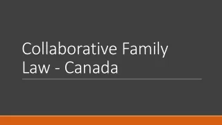 Collaborative Family Law - Canada