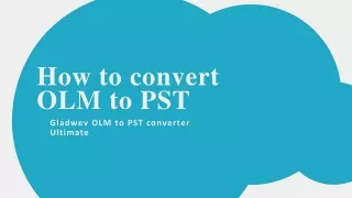 Extremely popular OLM to PST converter