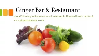 Ginger Bar & Restaurant | Uk’s Top-Ranked Restaurant in Hertford