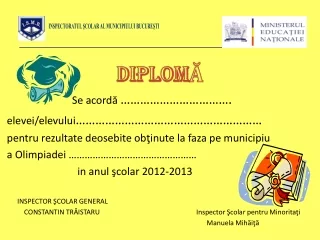 inspectoratul colar al municipiului bucure ti