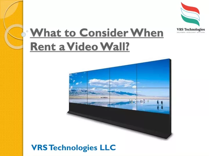 what to consider when rent a video wall