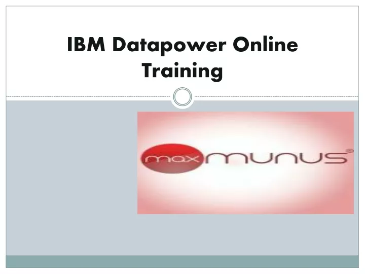 ibm datapower online training