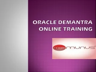 WHAT WILL YOU LEARN IN ORACLE DEMANTRA TRAINING