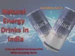 Natural Energy Drinks in India