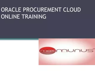 WHAT EXACTLY CAN YOU DO WITH ORACLE PROCUREMENT CLOUD TRAINING