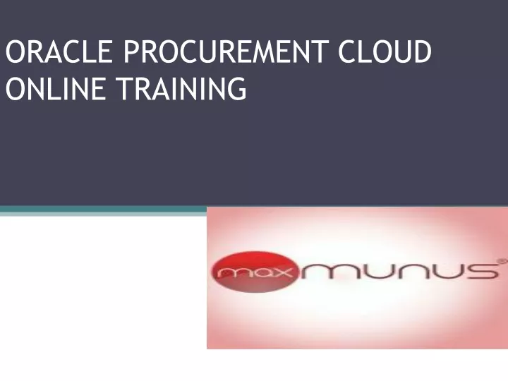 oracle procurement cloud online training