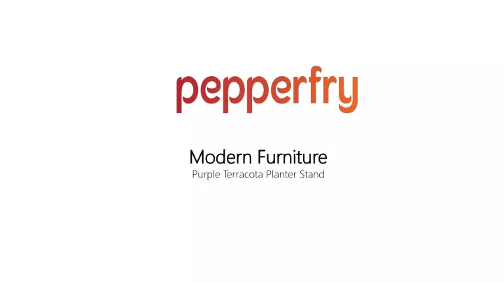 modern furniture purple terracota planter stand