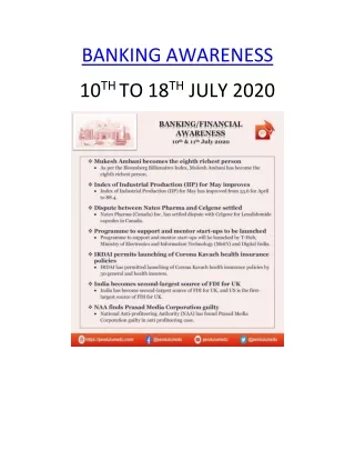banking awareness
