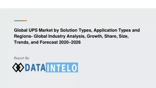 global ups market by solution types application