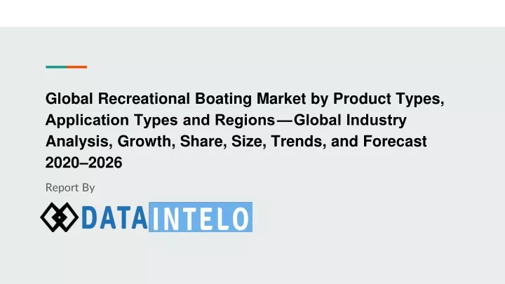 global recreational boating market by product