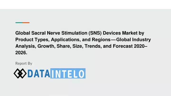 global sacral nerve stimulation sns devices