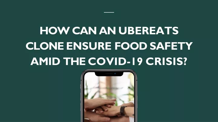 how can an ubereats clone ensure food safety amid