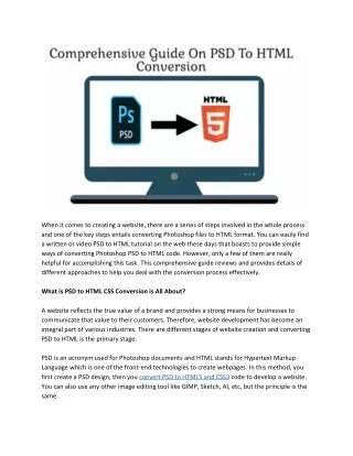 when it comes to creating a website there