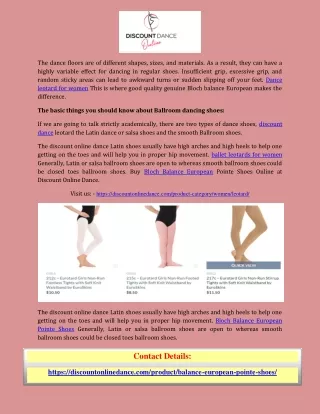 Discount dance ballet leotards for women