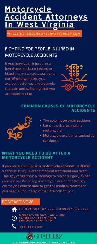 Motorcycle Accident Attorneys in West Virginia - Ghaphery Law Offices, PLLC