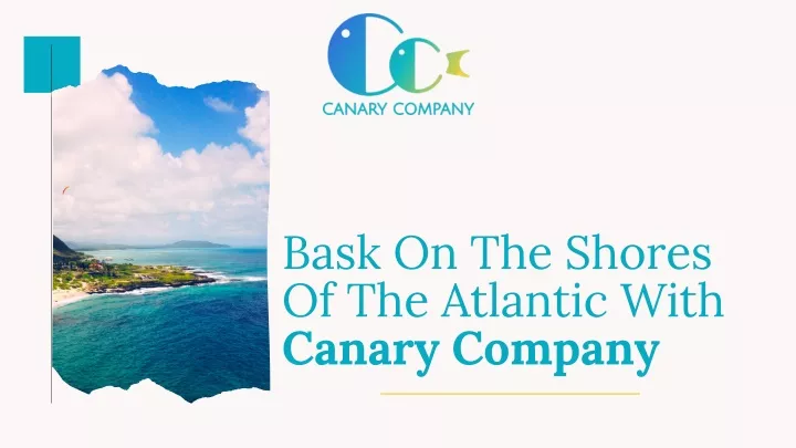 bask on the shores of the atlantic with canary