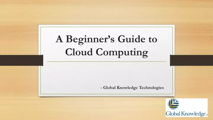 a beginner s guide to cloud computing