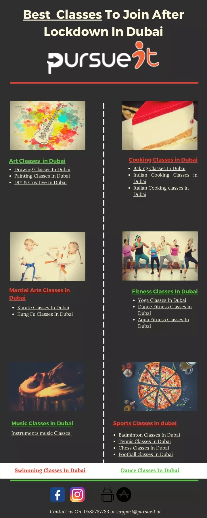 best classes to join after lockdown in dubai