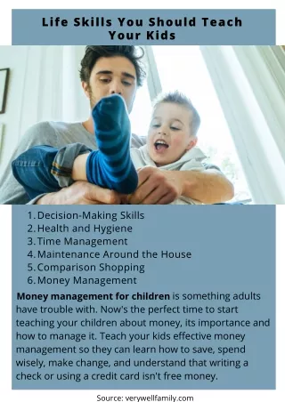 life skills you should teach your kids
