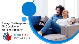 5 ways to keep your air conditioner working
