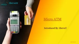 Micro ATMs | Debits Card - iServeU