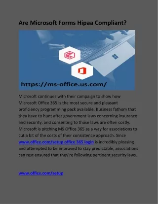 are microsoft forms hipaa compliant