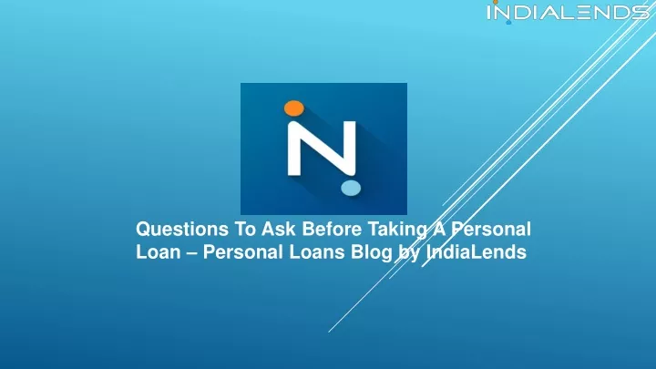 questions to ask before taking a personal loan
