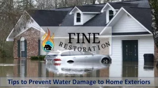 tips to prevent water damage to home exteriors
