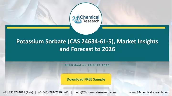 potassium sorbate cas 24634 61 5 market insights